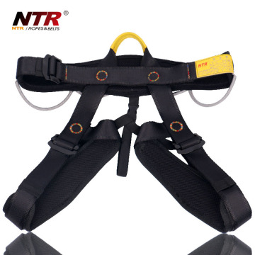 Certificate adult half body climbing safety harness with gear loop