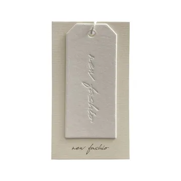 Art paper clothing label customization