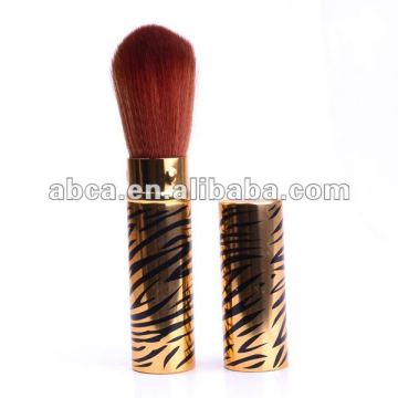 Soft synthetic hair makeup retractable brush 2013 Hot Selling Synthetic Hair Goat Hair Wool 2013 Factory Price
