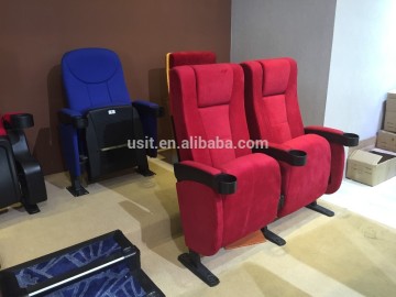 Usit new arrival UA-632 red fabric used cinema chair dimensions