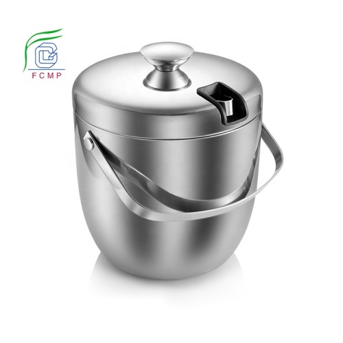 New Champagne Bucket Double Wall Insulated Steel Wine Ice Bucket Supplier