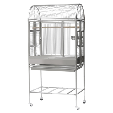Stainless Steel Parrot Cage for Macaw with Wheels