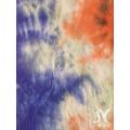 Rayon Spandex Fabric Knit met Tie Dye