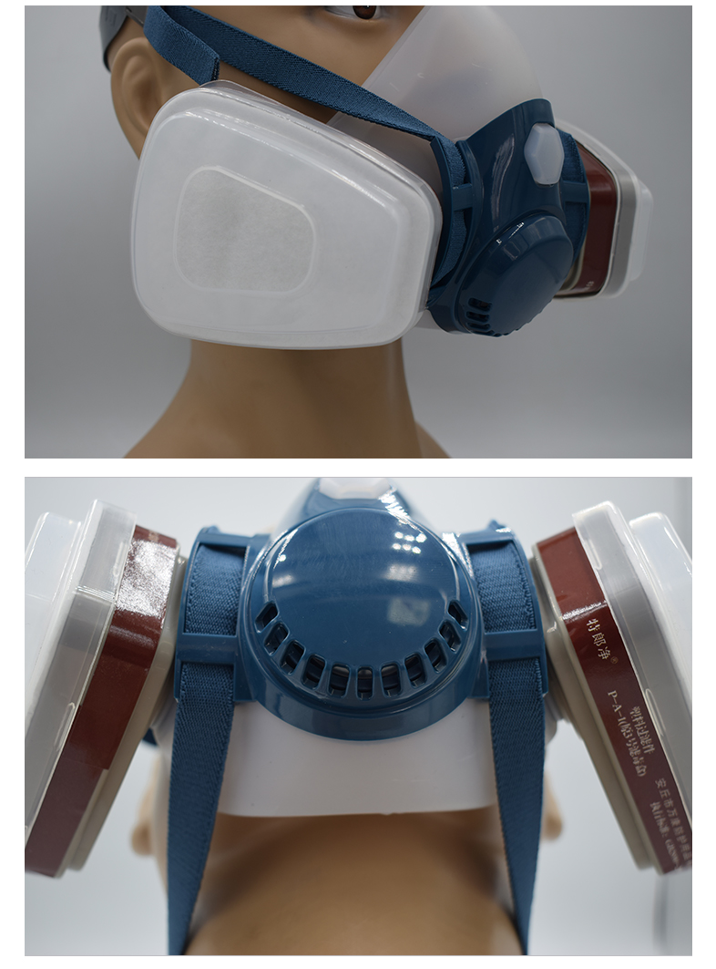 Gas and dust mask 7502 upgraded