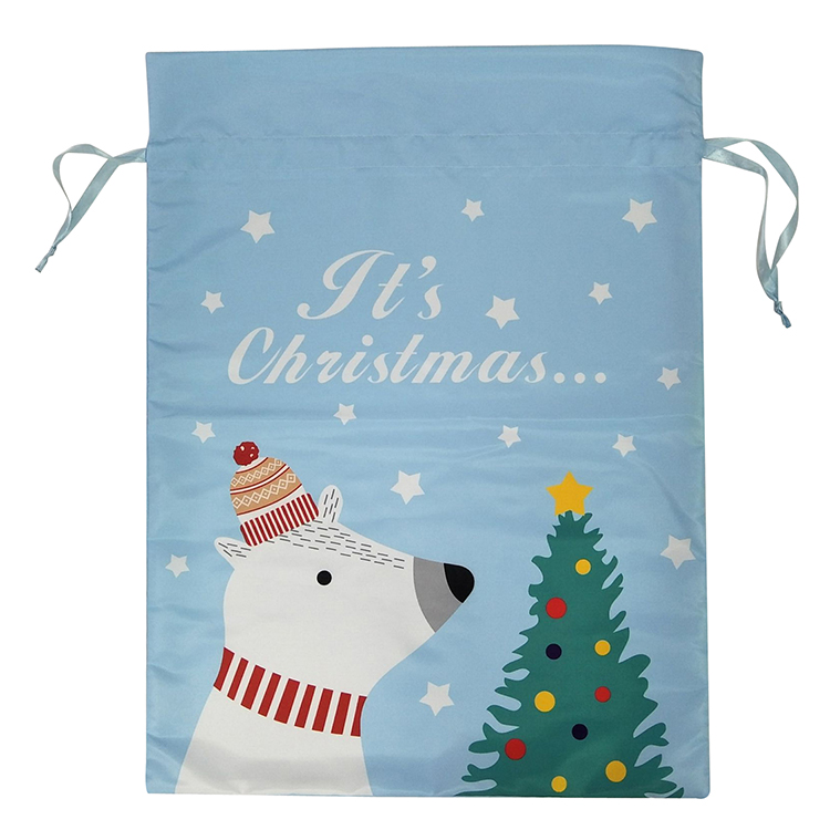 Christmas White Bear Pattern Sack