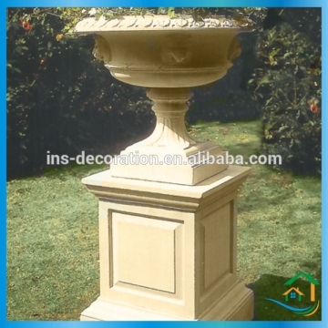 Garden design marble urns