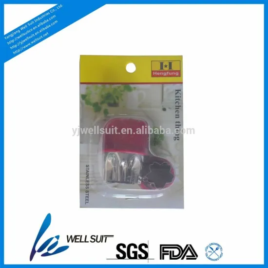 stylish design stainless steel cookie molds with pp holder