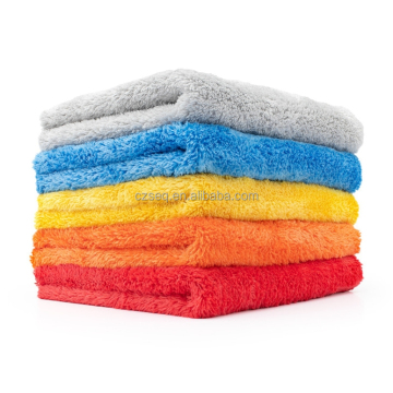 SEQ Korea 500 GSM Microfiber Towel - Coral Fleece Detailing Buffing Waxing Polishing Cloth 40x40