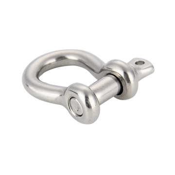 Marine 304/316 Stainless Steel Ring Anchor Bow Shackle with Screw Pin