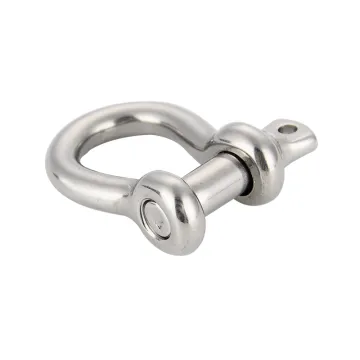Marine 304/316 Stainless Steel Ring Anchor Bow Shackle with Screw Pin