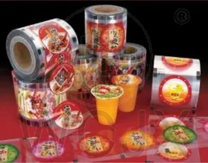Plastic cup sealing film for cup seal