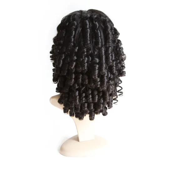 Peruvian Virgin Cuticle Aligned Human Hair Loose Deep Wave Lace Frontal Full Lace Wig