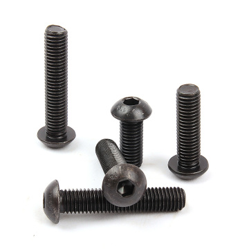 304 Stainless Steel Button Head Screw, Metric & Inch Sizes (M2-M8), 10mm Brass & Plastic Fit - DIN EN ISO 7380 Standard