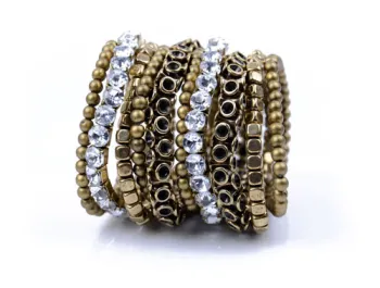 multilayer crystal fashion bracelet