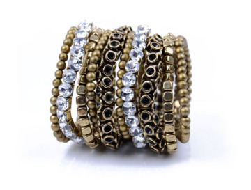 multilayer crystal fashion bracelet