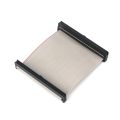 1.0 Red edged gray ribbon cable