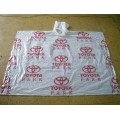 PE rain poncho with Logo printed