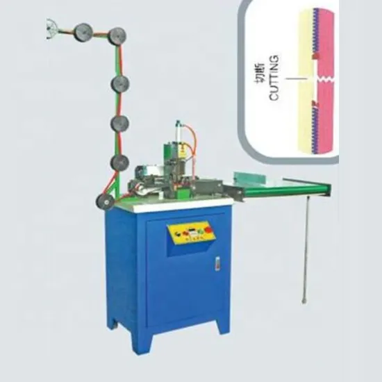 Auto Close End Zigzag Type Cutting Zipper Machine Price