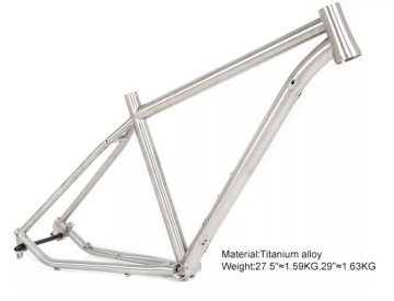 precision titanium MTB bicycle frame