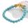 Bracelet Turquoise Perles Ambre 8MM Tete de Dragon