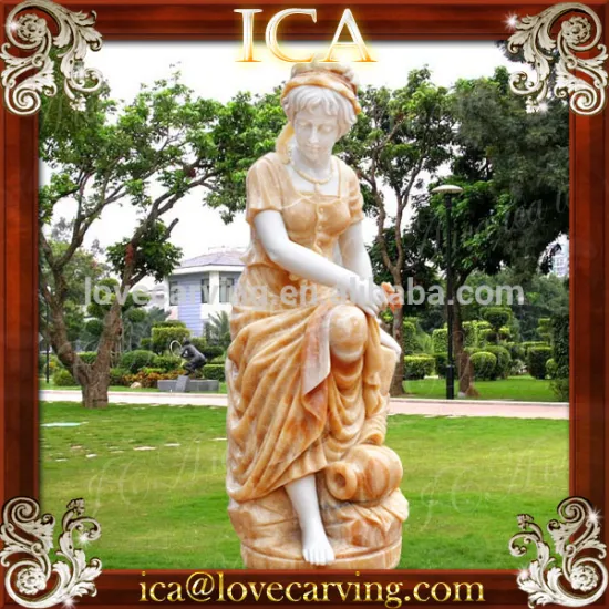 Life size large lady stone garden statues for sale
