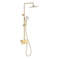 Matt Black Brass 3 Funktion Exposed Rain Shower