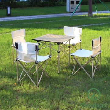 Outerlead Portable BBQ Camping Chair And Tables Set