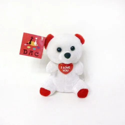 Plush Valentine Bear Key Ring