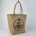 Eco Friendly Burlap Jute Shopping Tote Beach Bag