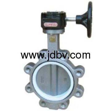 Gear  operation  Butterfly Valve wafe rubber lined