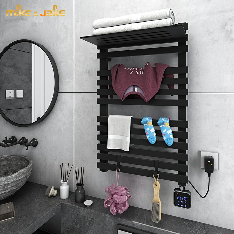 Carbon Fiber Intelligent electric towel rack household heating bath towel drying rack constant temperature electric bath towel