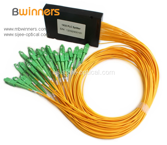 1x32 PLC Splitter de fibra óptica en caja de ABS