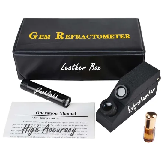 Monochromatic Light Filter Stationery Gem Refractometer for Gemstone with 1.81 RI Oil