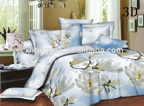 Changxing 3D disperse printing polyester bedsheet fabric/Microfiber bedsheet fabric