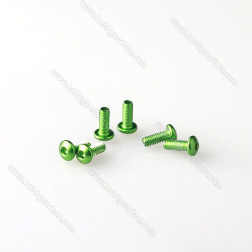 Different size colored socket head 7075 aluminum screw
