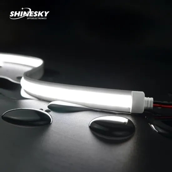 12mm Wide Flexible Digital RGB COB Light Strip with IP65 Rating