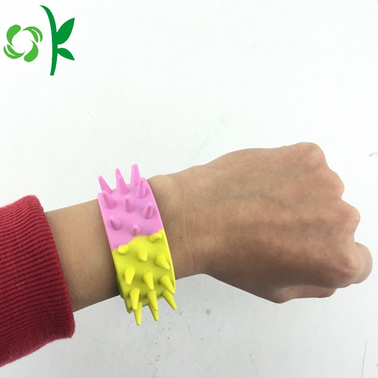 Unique Hedgehog Silicone Slap Bracelet with Soft Barbed