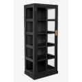 Solid Wood Display Cabinet With Glass Doors