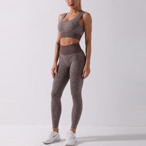 2021 Hot Sale leopard print yoga set