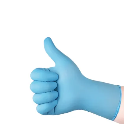 Disposable medical grade nitrile gloves personal protective