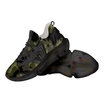 Custom Camo Print Sports Running Shoes Drop Shipping Air Cushion Sneakers