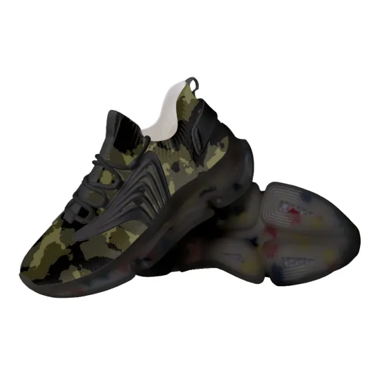 Custom Camo Printed Sports Running Shoes Drop Shipping Air Cushion Sneakers
