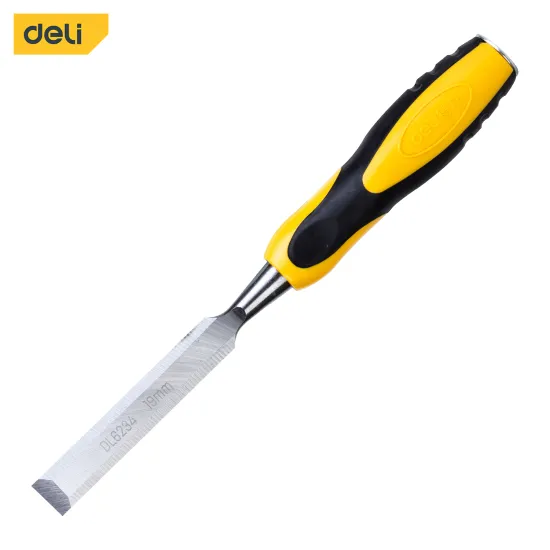 Deli Tools DL6234 Impact plastic handle High hardness Carbon steel Wooden Chisel