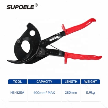 HS-520A 400mm² Ratcheting Ratchet Cable Cutter - German Design Wire Cutter Plier