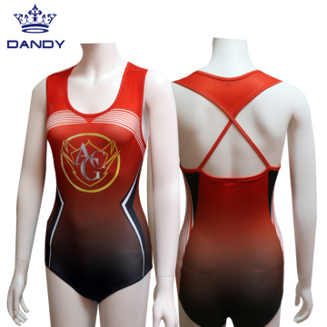 Idaraya Gbona Gbona Wọ rhythmic girls gymnastics leotard