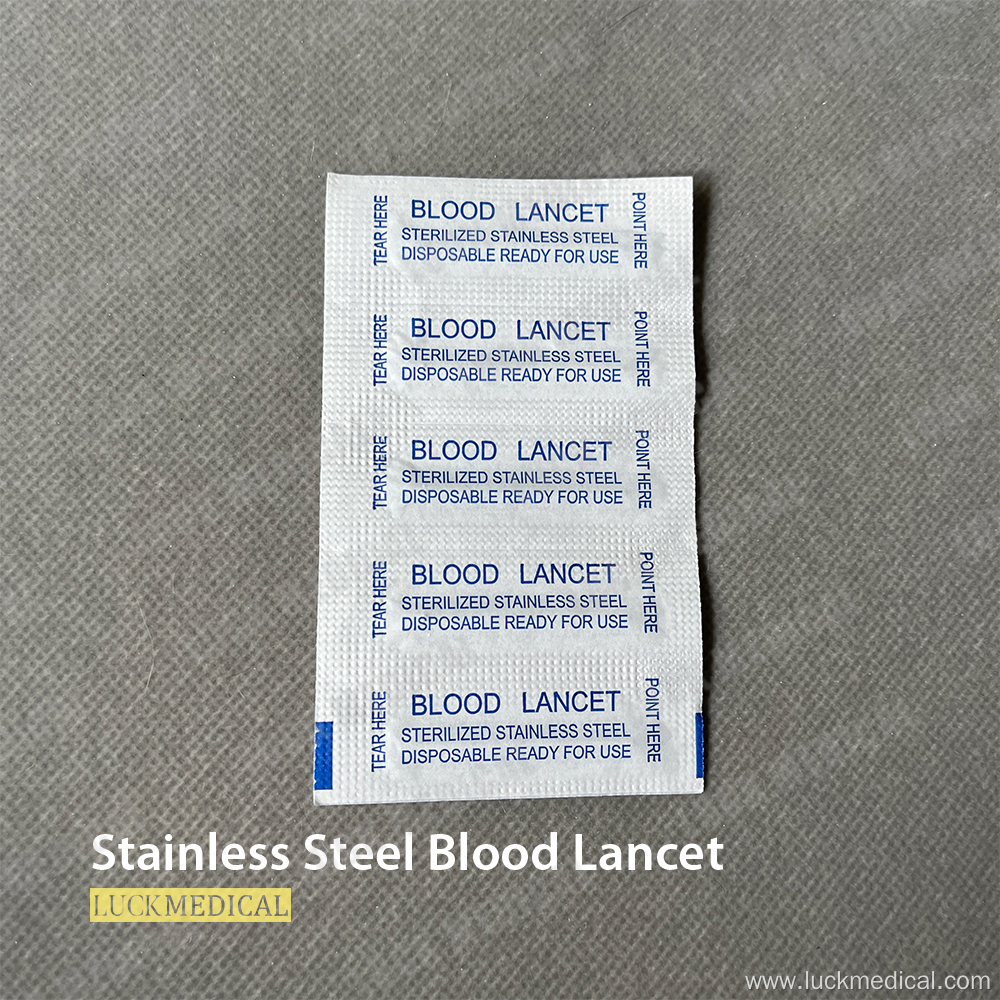 Stainless Steel Blood Lancet Blood Sugar