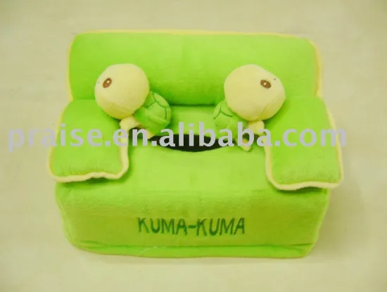 The paper pulls out-plush toy