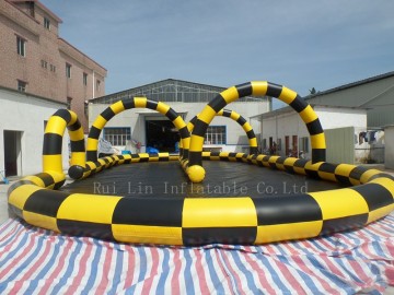 2015 outdoor high quality mini race track for zorb ball