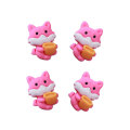 Cartoon Animal Resin Cabochon Flatback Bear Fox Rabbit Miniature for DIY Home Decoration Phone Case Ornament Accessories