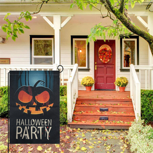 Customized LOGO Halloween personalise polyester garden flag